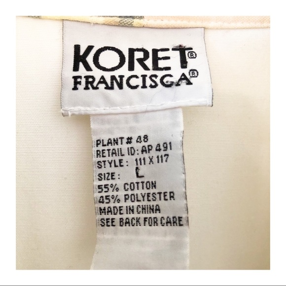 Vintage 1997 Koret Francisca White Pastel Jacket Large - Picture 5 of 6